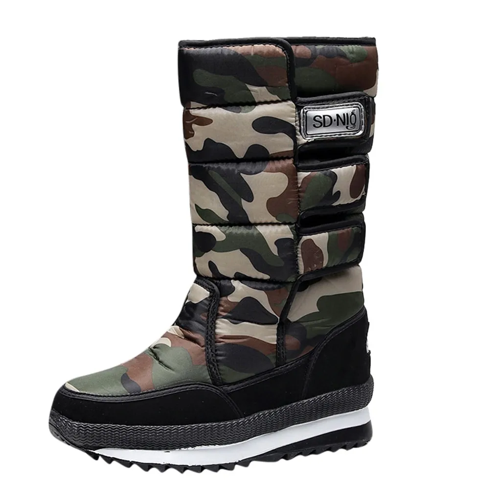 Men's Warm Hook Winter Boots Snow Boots High Tube Waterproof Casual Booties Men Shoes Boots zapatos de hombre