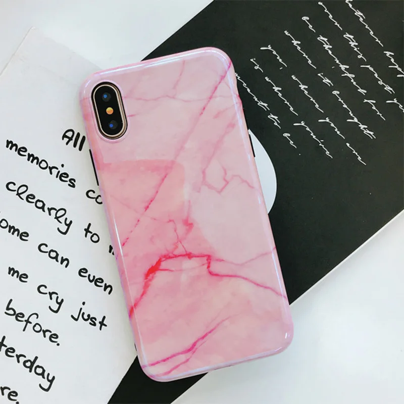 Роскошный Мраморный гранитный узор Мягкий защитный чехол из ТПУ для телефона iPhone