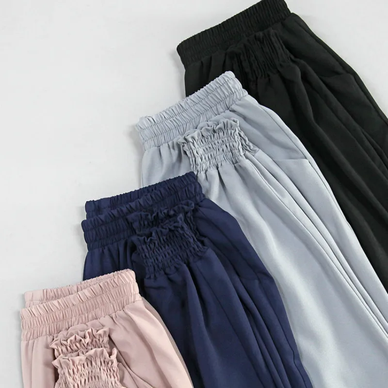 

Pants Women Summer 2020 New Leisure Loose Korean Style Fashion High Waist Womens Clothing Daily Simple Elegant Harajuku Students