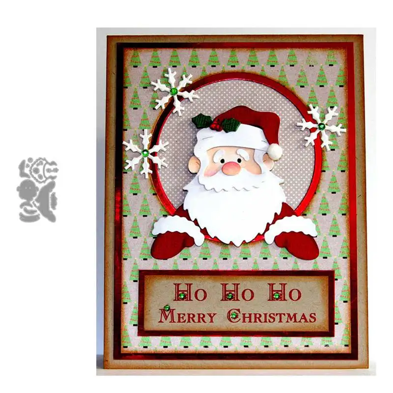 

Claus Card Metal Scrapbooking Craft Dies DIY Cutting Santa Making Paper Stencils