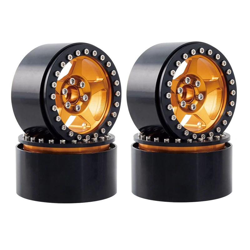 

Metal 2.2 Beadlock Wheels Rim Hub 5 Spokes for 1/10 1/8 RC Crawler Traxxas TRX4 TRX6 Axial SCX10 Wraith YK4082 YK4102