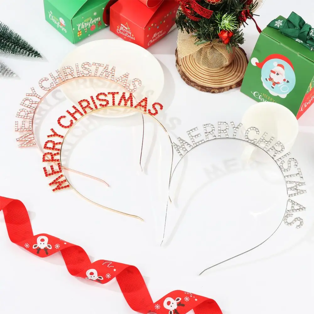 

Sweet Women Ladies Fashion Girls Hair Hoop Xmas Headpiece MERRY CHRISTMAS Headband Party Tiara