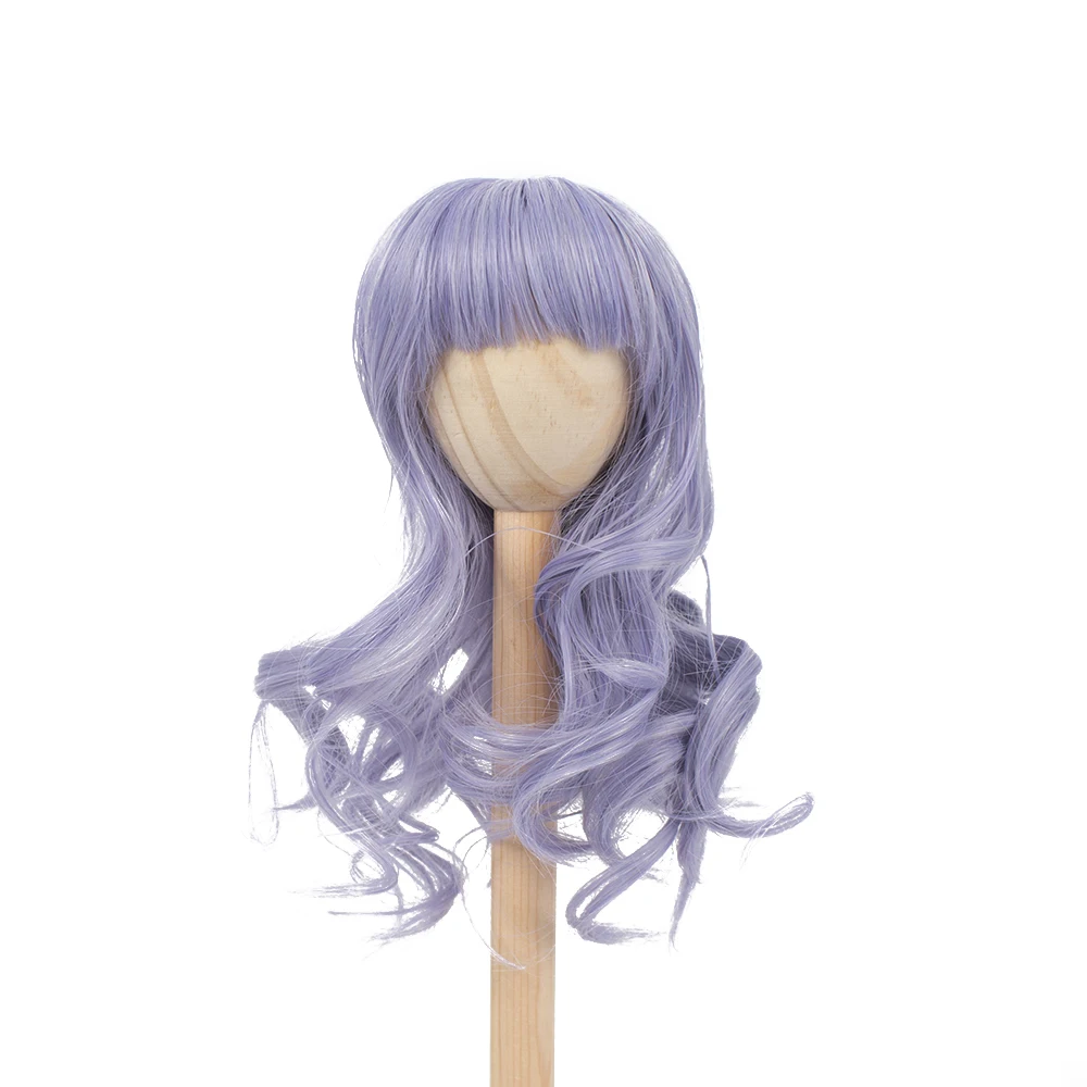 MUZIWIG парики из искусственных волос фиолетового цвета с челкой для 1/3 1/4 1/6 BJD парик для кукол