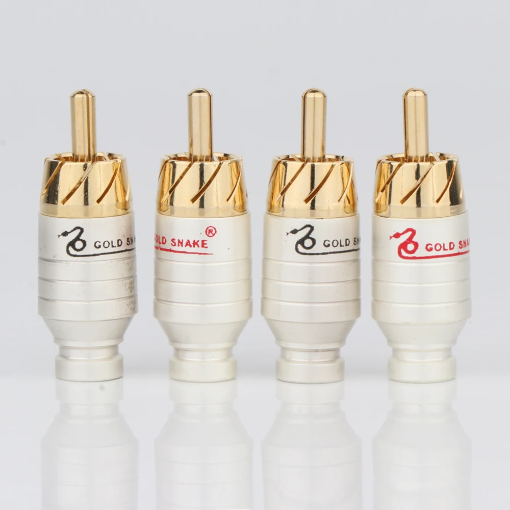 

4 шт., разъём для аудиосигнала, из чистой меди