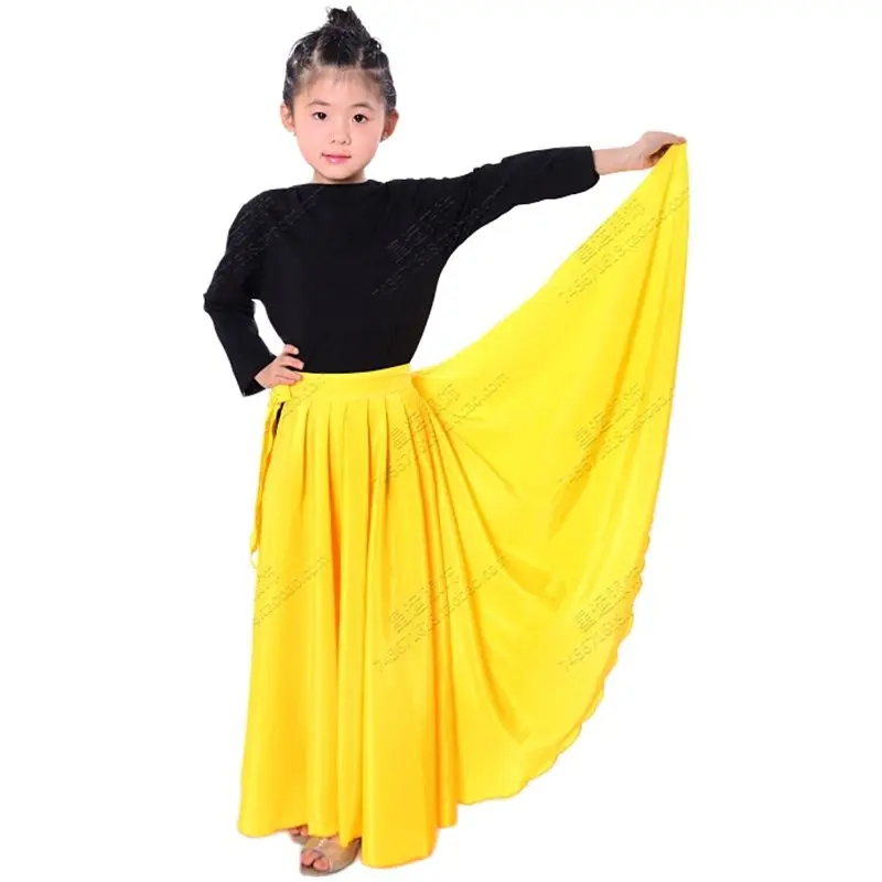 Юбка для танца фламенко одежда испанского красный сценический костюм женское