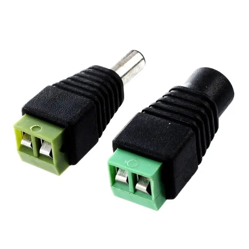 10 Pcs CCTV Cameras 2.1mm x 5.5mm Female Male DC Power Plug Terminal Adapter | Обустройство дома