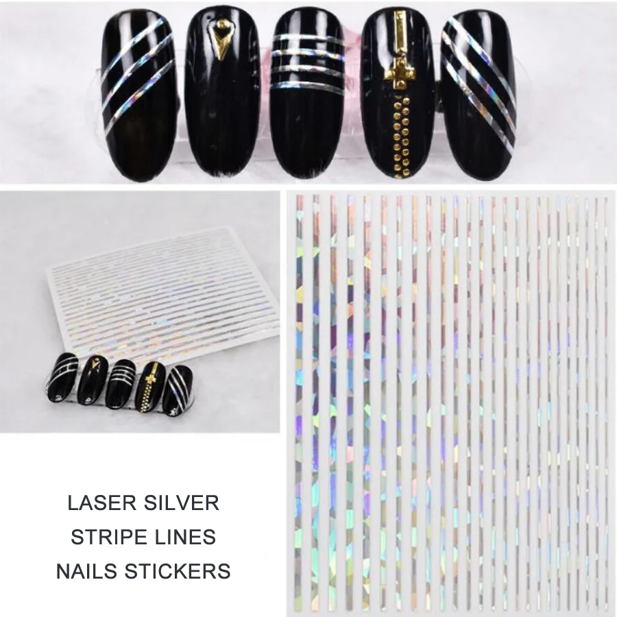 1 шт. лазерная металлическая лента для нанесения лака ногтей|Стикеры и наклейки| |