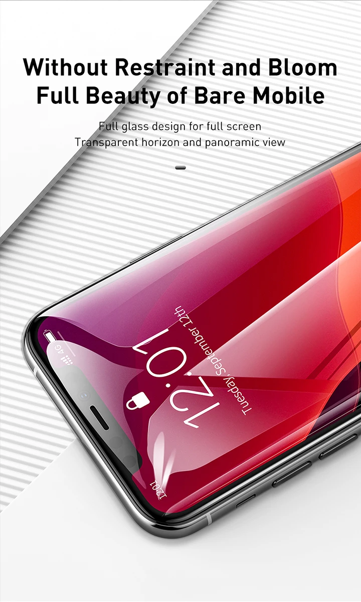 Baseus 0,3 мм Полное покрытие экрана протектор для iPhone 11 Pro Max Защитная пленка Закаленное стекло для iPhone 11 Pro Max 2 шт