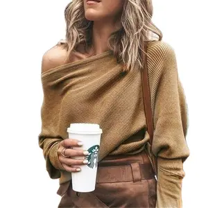 Женский свитер свободного покроя, повседневный свободный свитер большого размера красного и черного цветов, весна-осень 2021