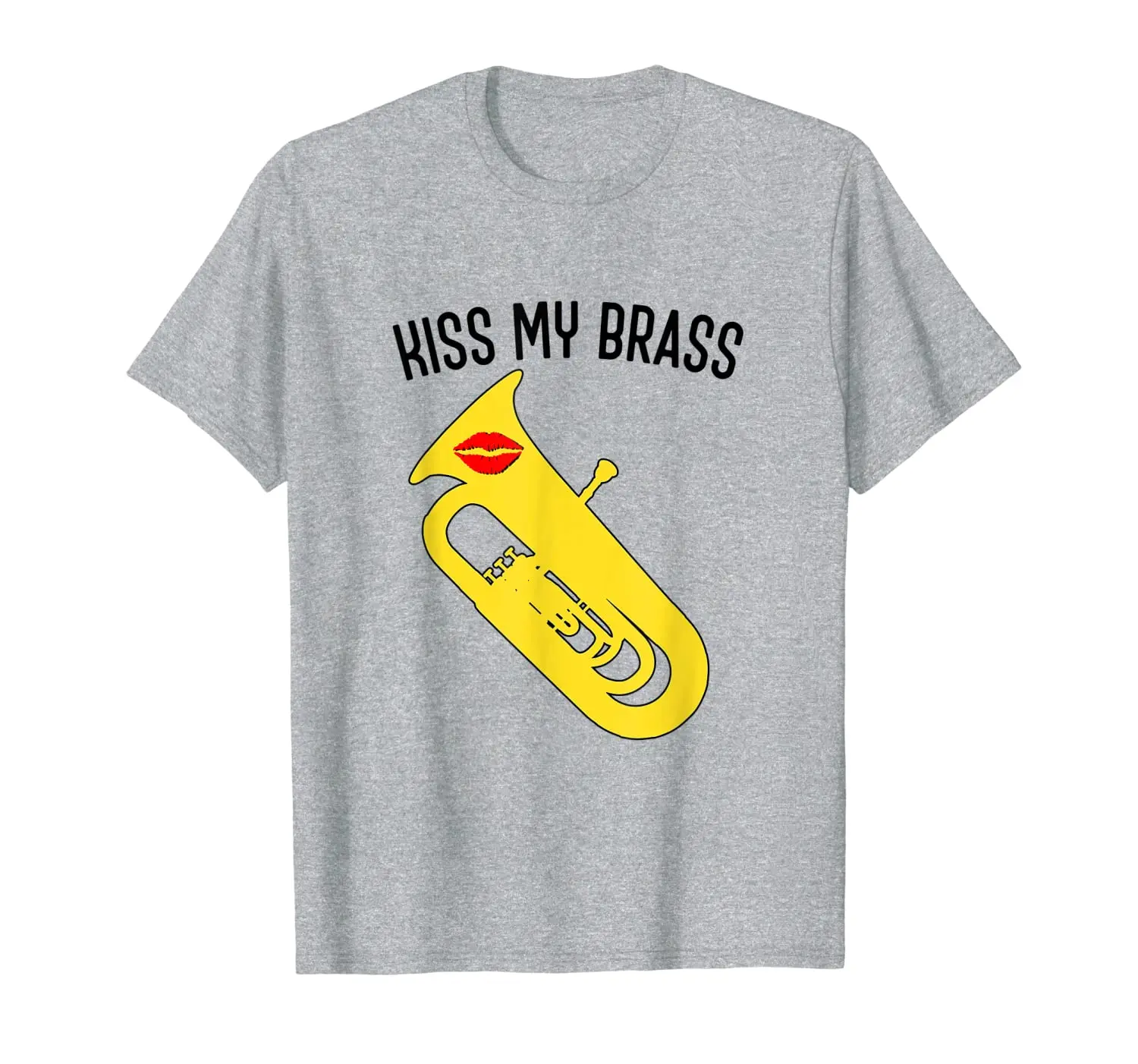 

Забавная футболка Tuba Kiss my brass. Подарок на концерт