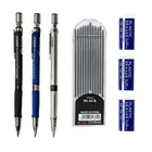 12 цветов механический карандаш 2B автоматические черные синие серебряные стержни карандаши 2,0 мм свинцовые HB Сменные стержни для письма