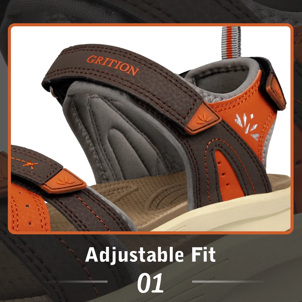 Женские сандалии GRITION на плоской подошве дизайнерские легкие босоножки для