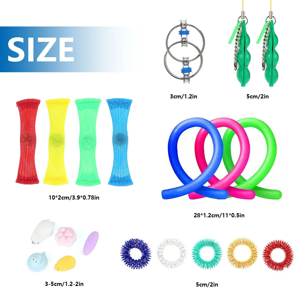 

20pcs Anti Stress Toy Set Suit Fidget Sensory Toys Autism ADHD SEN Stress Relief Toys for Adults Children Decompression Hand toy