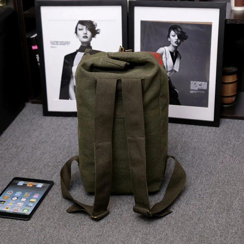 Canvas Vintage Bag Big Capacity School Bags Tactical Backpack Outdoor Sport Camping Hiking Army Tourist Hunting Rucksack | Спорт и