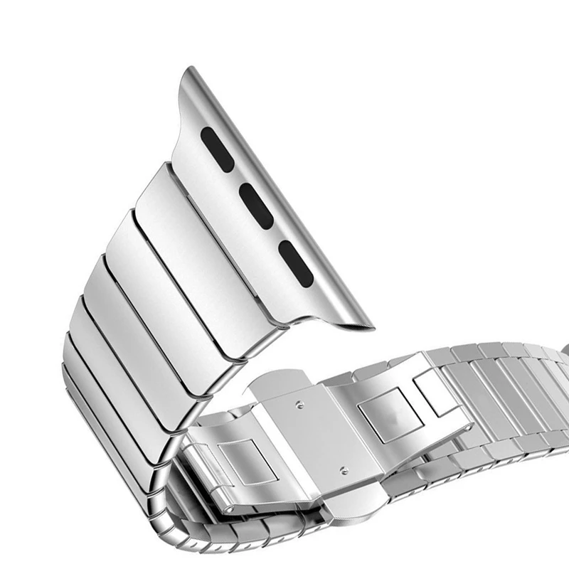 

For Apple Watch Band Stainless Steel Watch Strap Apple Watch 6 5 4 3 2 1 SE Metal Butterfly Buckle Bracelet for iWatch 44MM 40MM