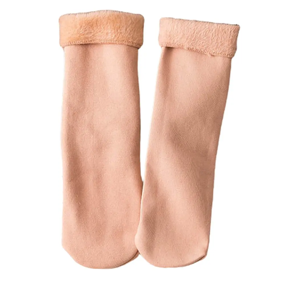 

High Scoks Autumn Winter Imitation Nylon Thermal Socks All-match Thickened Home Floor Socks Anti-pilling Snow Socks Keeping Warm