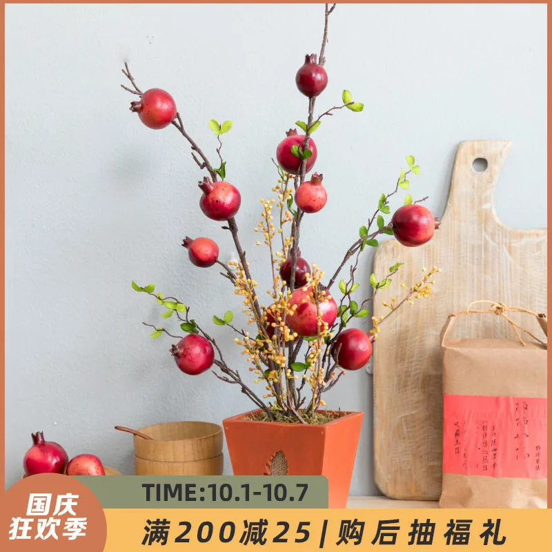 

Искусственные цветы искусственного граната для гостиной, весеннего фестиваля