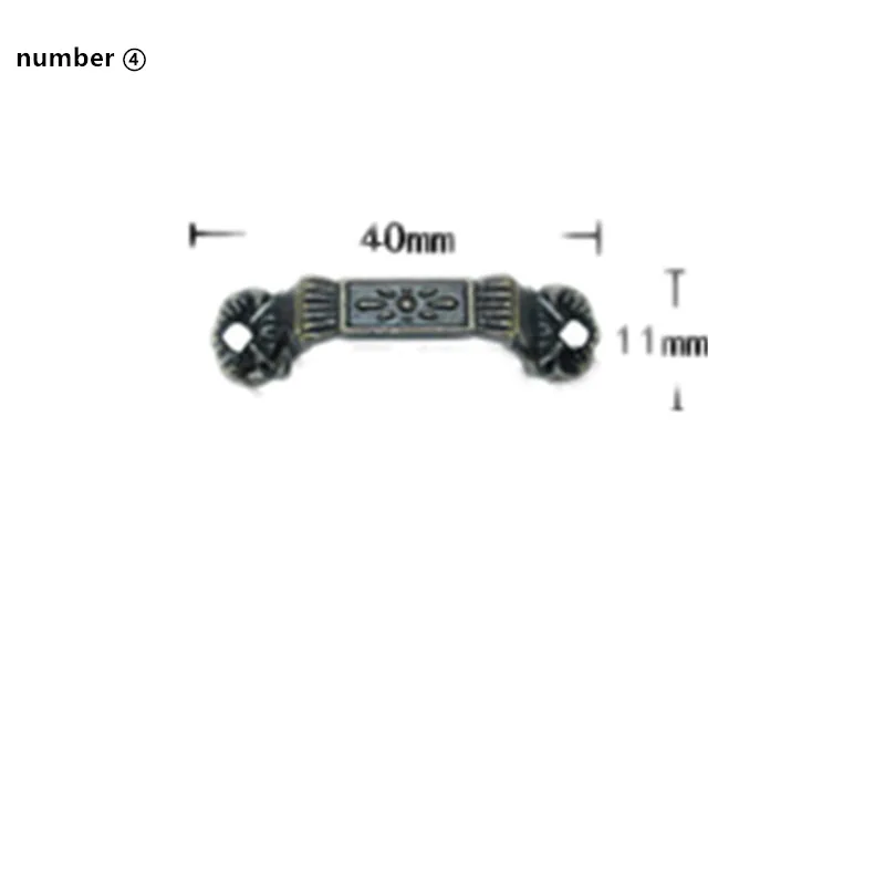 6 шт. антикварная ручка коробка ювелирных изделий ящика деревянная мини
