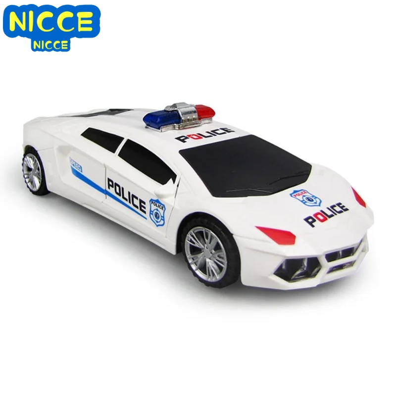 

Nicce Car Toy 360 degree Rotating Deformation Electric Music LED Lighting Simulation Car Model Birthday gift Children toys