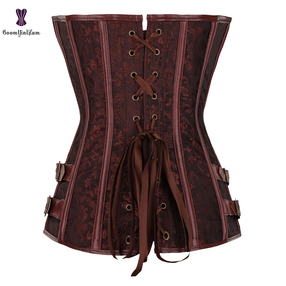 Корсет в стиле стимпанк Корсеты с металлическим замком женская осенняя одежда