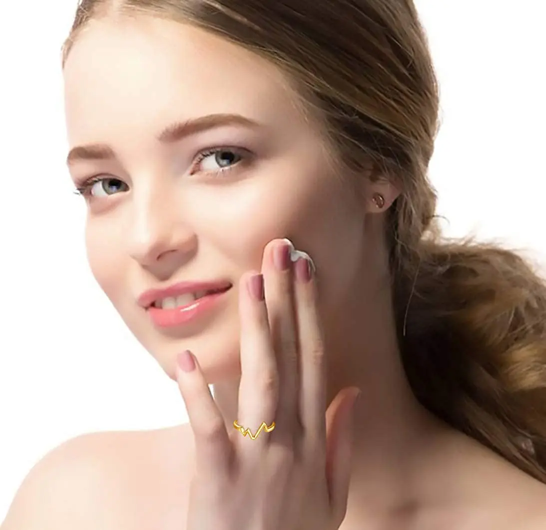 Открытые Регулируемые кольца для женщин изящные укладываемые с узлом и волной