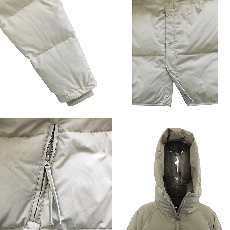 

Malina Oversize Hooded Parkas Women Fashion Pockets Zipper Coats Women Elegant Side Split Long Cotton Jacket Female Ladies JS