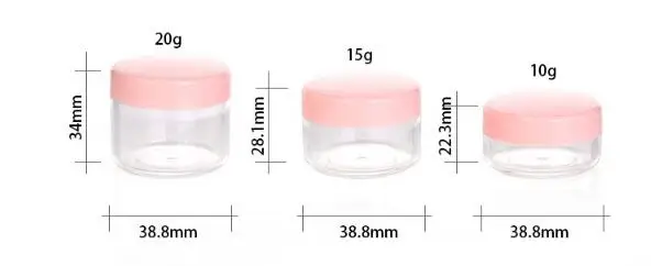 2 шт 10 г/15 г/20 г пластиковые многоразовые бутылки Портативные косметические банки