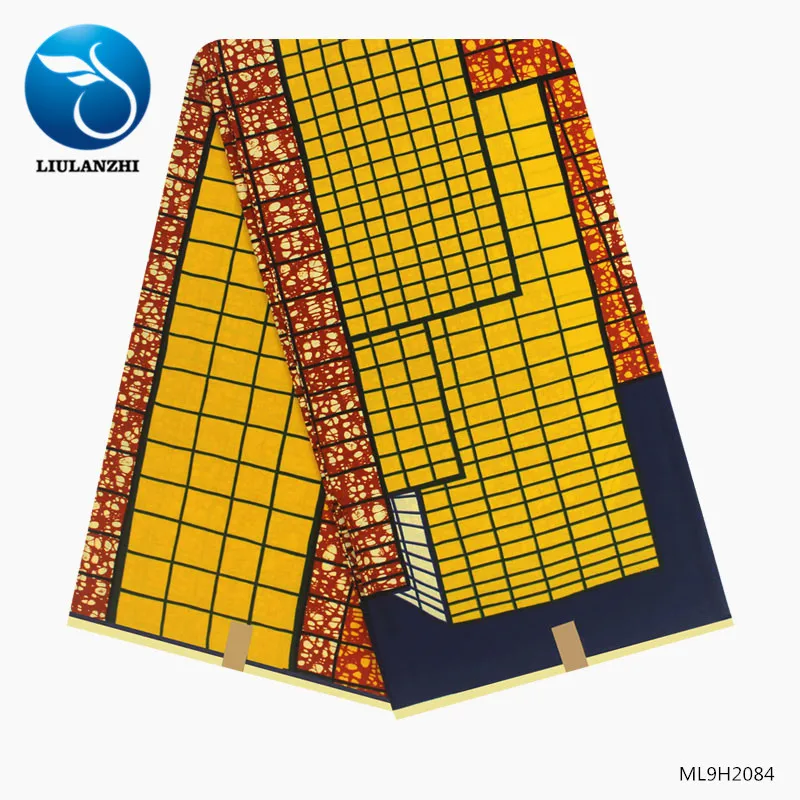 ML9H2084 LIULANZHI африканская голландская Ткань Горячая голландская печать восковой ткани голландский воск батик Ткань 6 ярдов африканская Анкара ткань ML9H1701-ML9H1727 - Цвет: ML9H2084