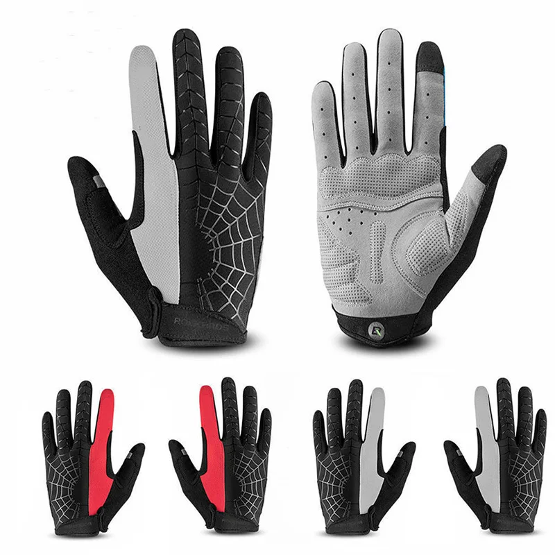

Newly Cycling Full Finger Gloves Shockproof Breathable Sporting Riding Non-slip Gloves