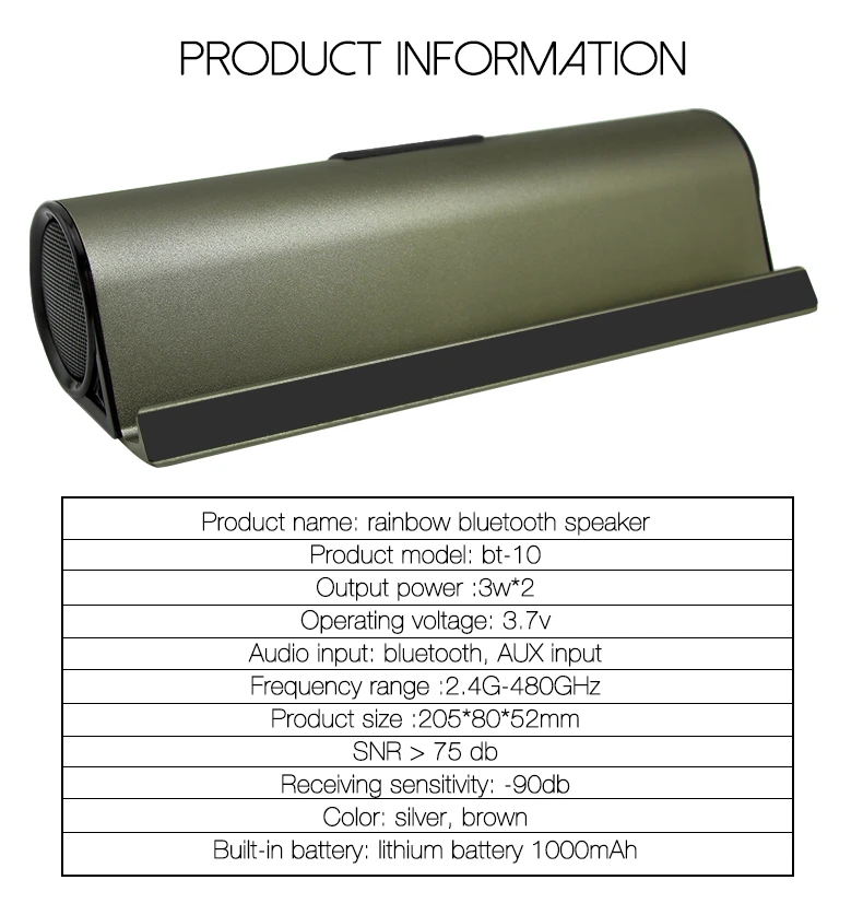 Беспроводной динамик Bluetooth тюнинг стерео портативный бас Hifi Звук системы со