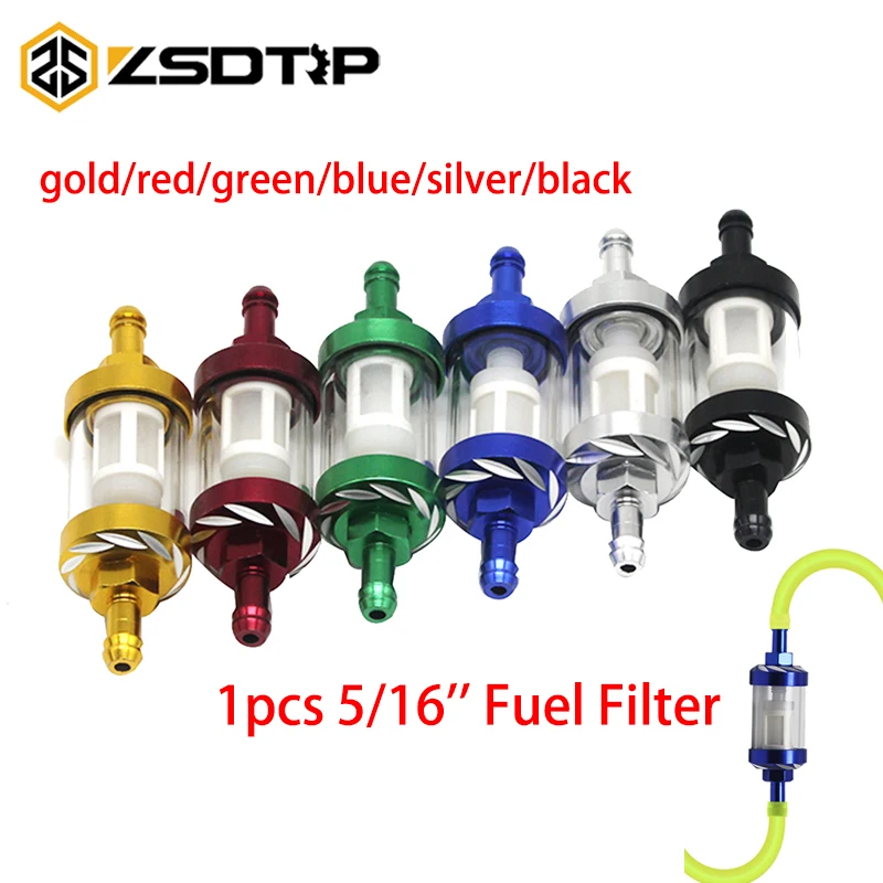 Универсальный мотоциклетный топливный фильтр ZSDTRP 8 мм бензиновый дизельный для