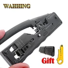 Инструмент RJ45, Обжимные Щипцы, обжимные инструменты для Cat7, Cat6, Cat5e, Cat5, STP штекеры, соединительные кабели RJ45, многофункциональные обжимные металлические зажимы