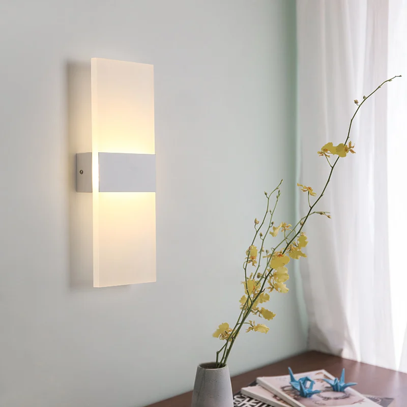 

LED wall light AC110V220V indoor lighting home bedroom bedside lamp living room kitchen balcony aisle corridor mirror front lamp