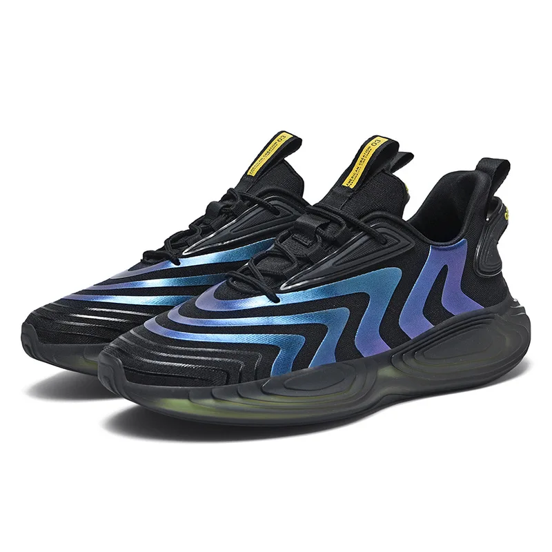 

Fly Woven Men's Running Shoes Lightweight Popcorn Sneakers Comfortable Walking Sports Shoes Men Casual Shoes