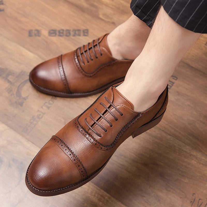 

Leather Shoes Men Casual Shoes Luxury Brand Mens Loafers Moccasins Breathable Black Driving Shoes Plus Size Wedding Shoes