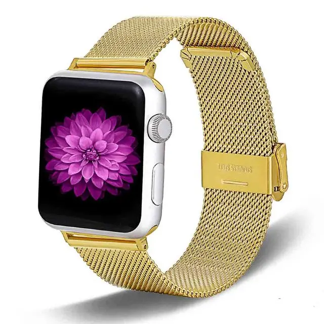 

Band For Apple Watch6 5 4 3 2 1 38mm 40MM 42mm 44MM Metal Stainless Steel Watchband Bracelet Strap for iWatch Series Accessories