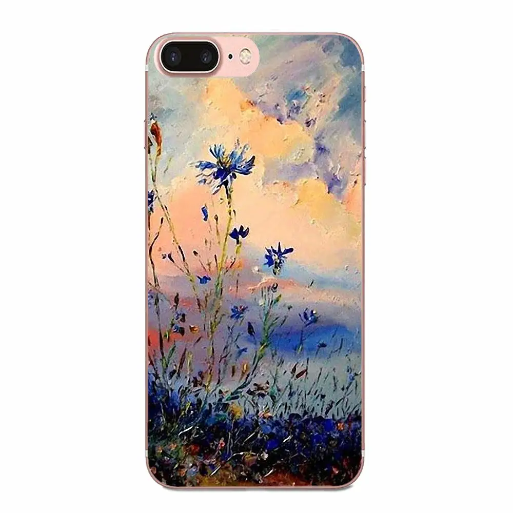 Рисование цветов масляными красками мягкие популярные для Huawei NOVA 2 V20 Y3II Y5 Y5II Y6 Y6II
