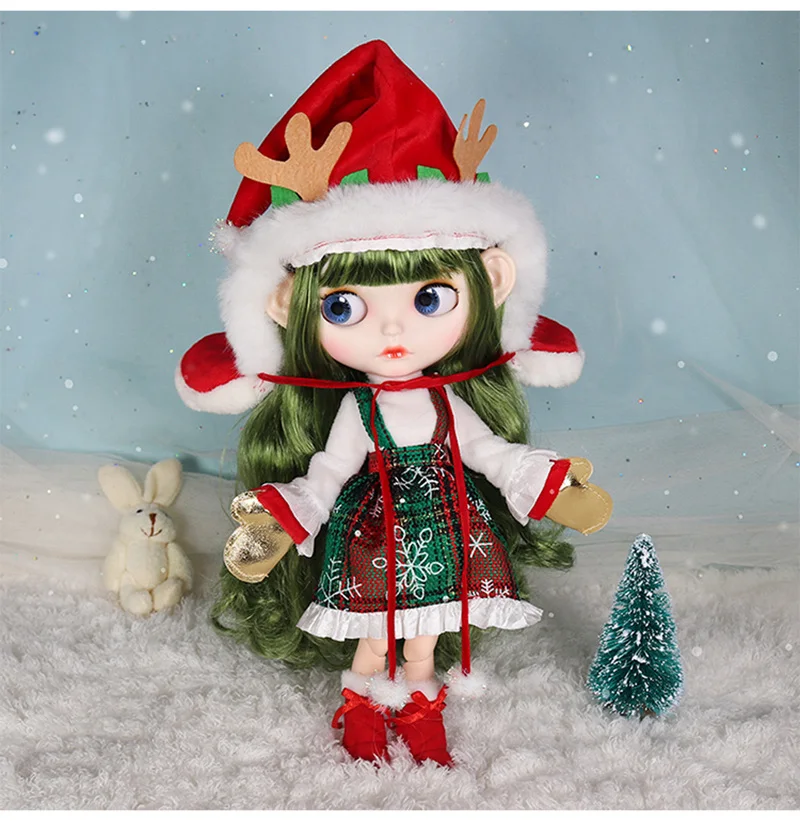 Makeup With Clothes Wig Shoes Hands Full Set Fashion Cute Christmas Doll Gift Toy