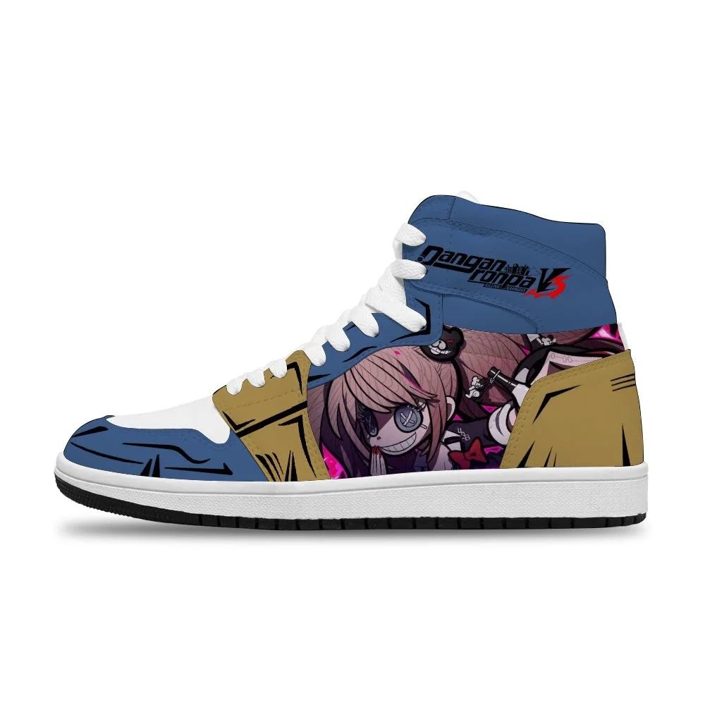 

2021 Japanese Hot Anime Danganronpa Diy Printed Running Non-Slip Casual Shoes For Men Unisex Fashion Sneakers