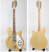 12 string guitar 360 electric guitar log color paint mahogany fingerboard half empty core guitar free shipping