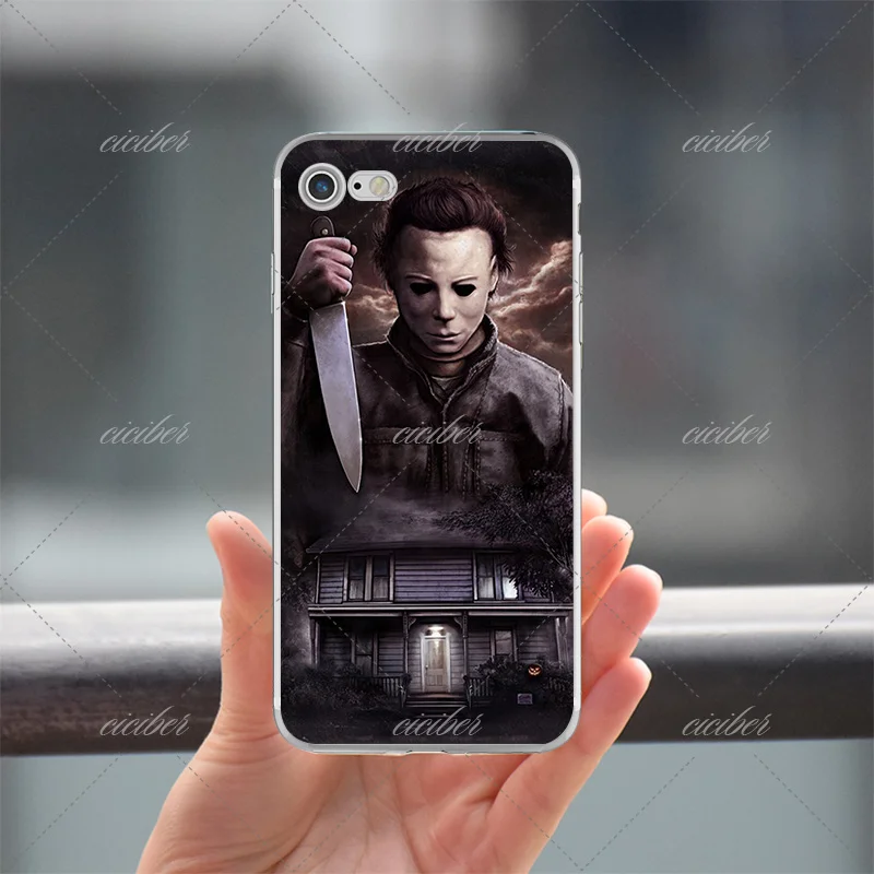 Ciciber Майкл Майерс фильмы на Хэллоуин мягкие силиконовые чехлы для телефонов iPhone 11