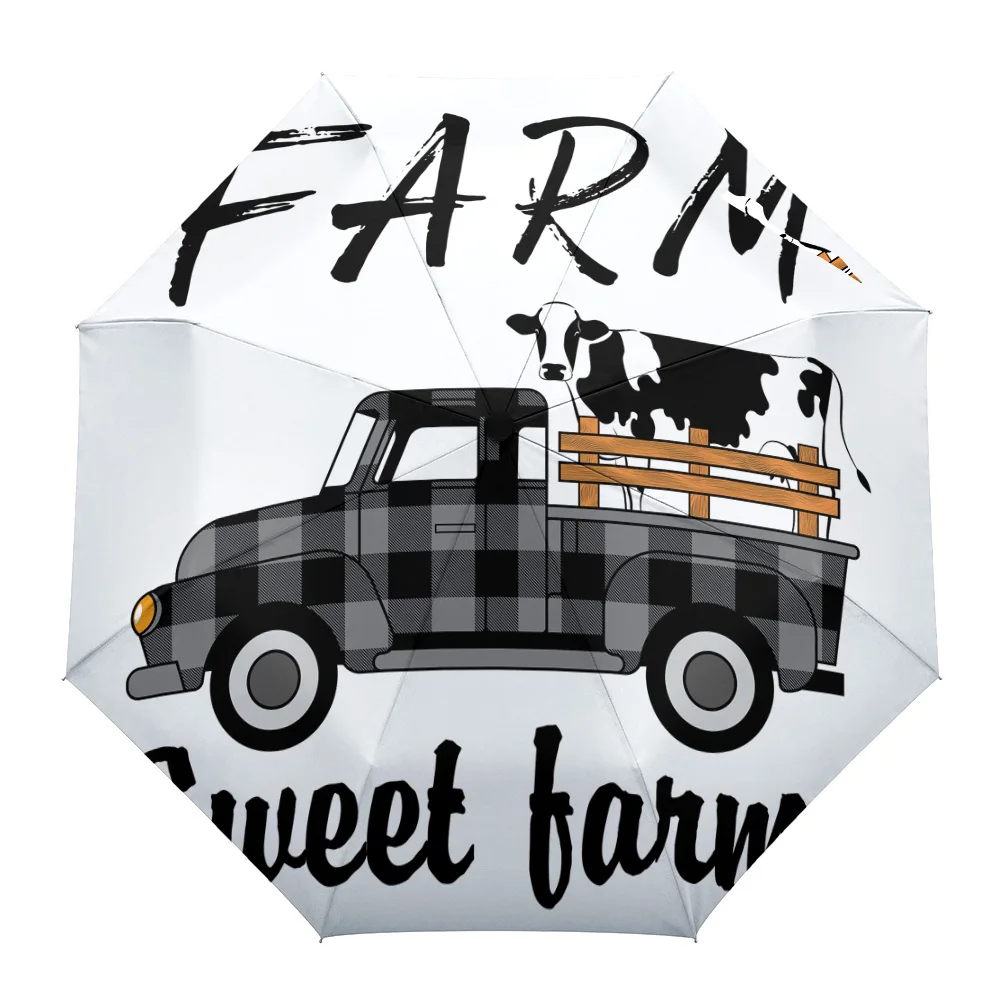 Сладкий ферма Корова Черный Белый проверить грузовик восемь костей