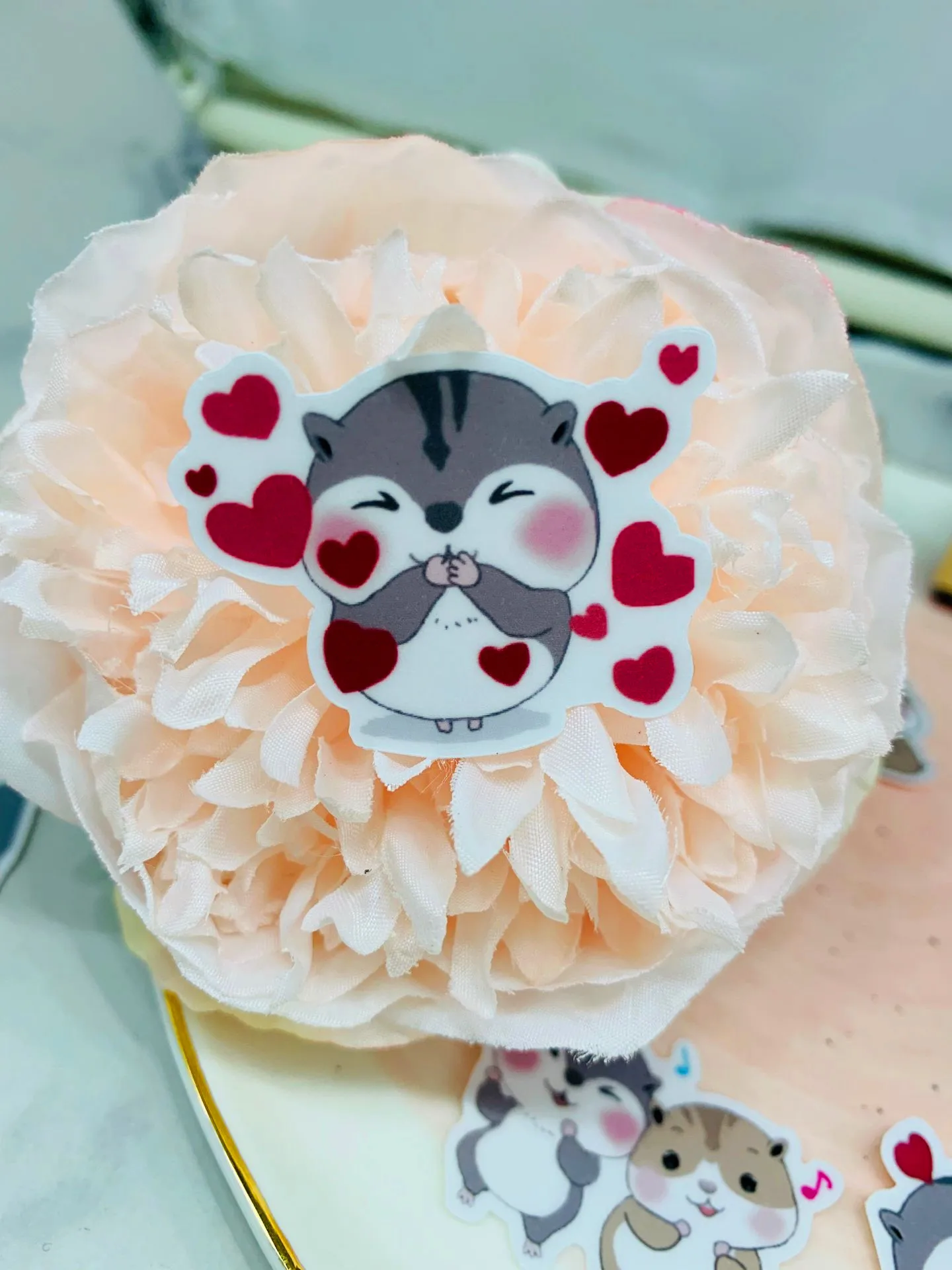 32-дневная Милая мультяшная наклейка для хомяка сделай сам альбом скрапбукинга