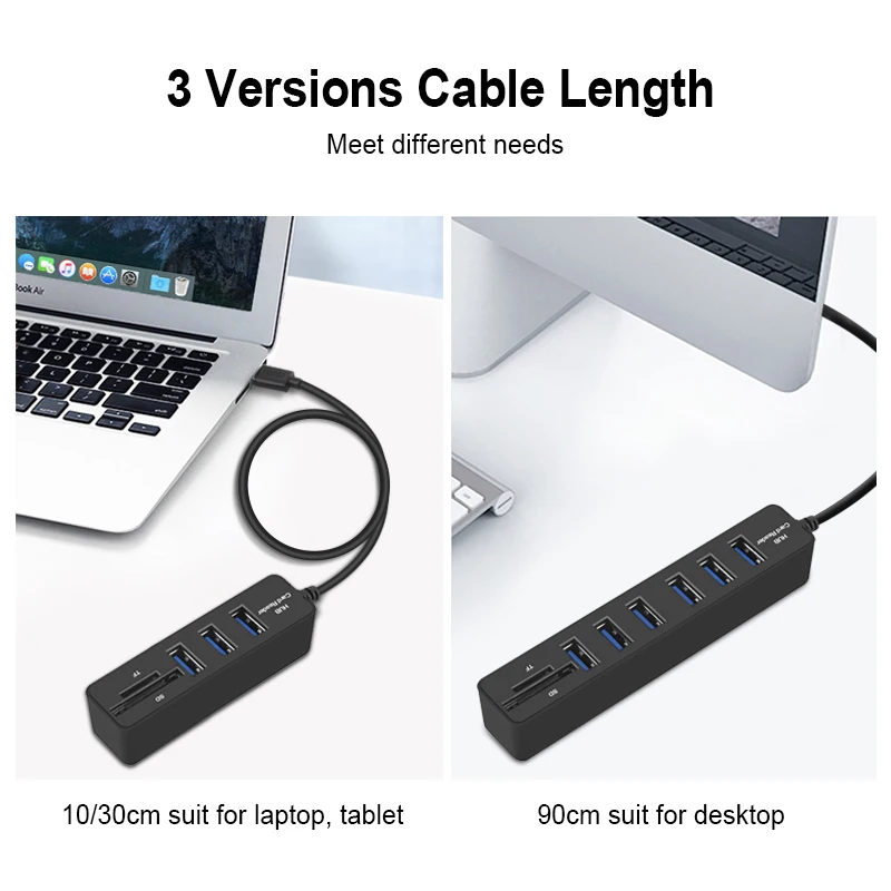 Usb хаб 3 0 Мульти USB разветвитель Micro концентратора / 6 Порты устройство для чтения