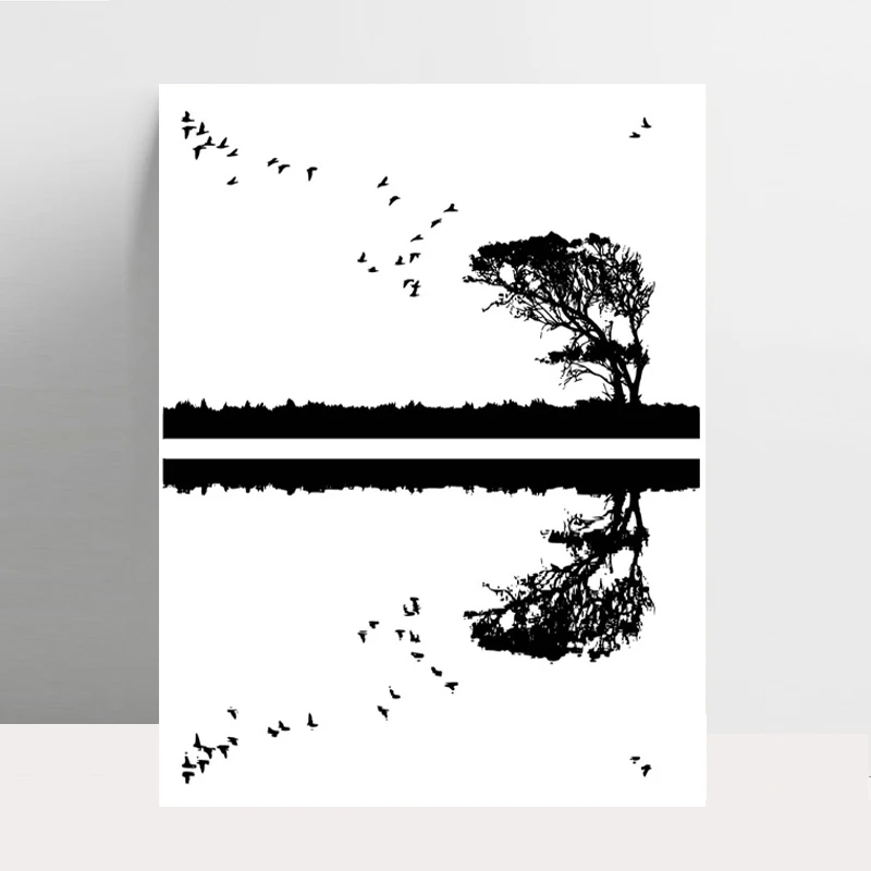 Прозрачные штампы AZSG с изображением птиц и деревьев для рукоделия скрапбукинга