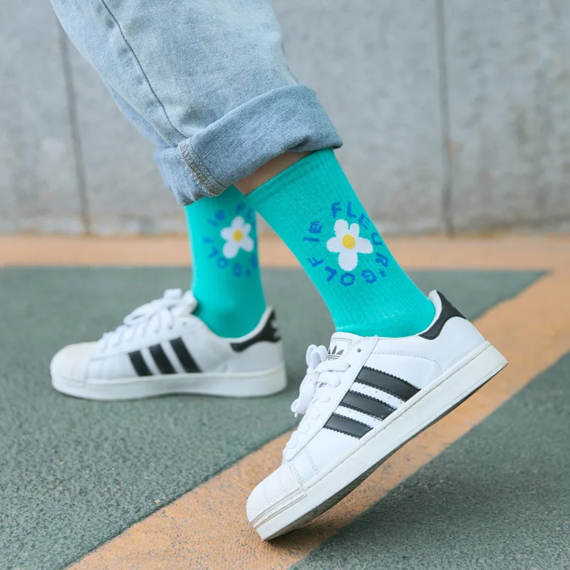 Новинка 2020 года Сезон весна-осень-зима Модные Хлопковые женские носки с