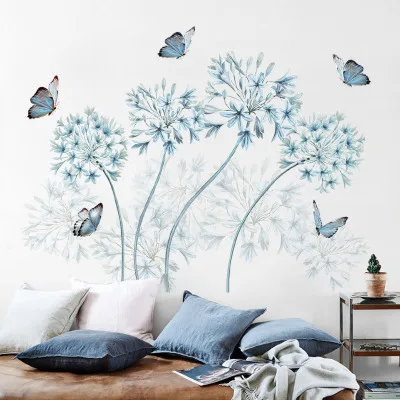 Романтические наклейки на стену в виде одуванчика картины для гостиной стены