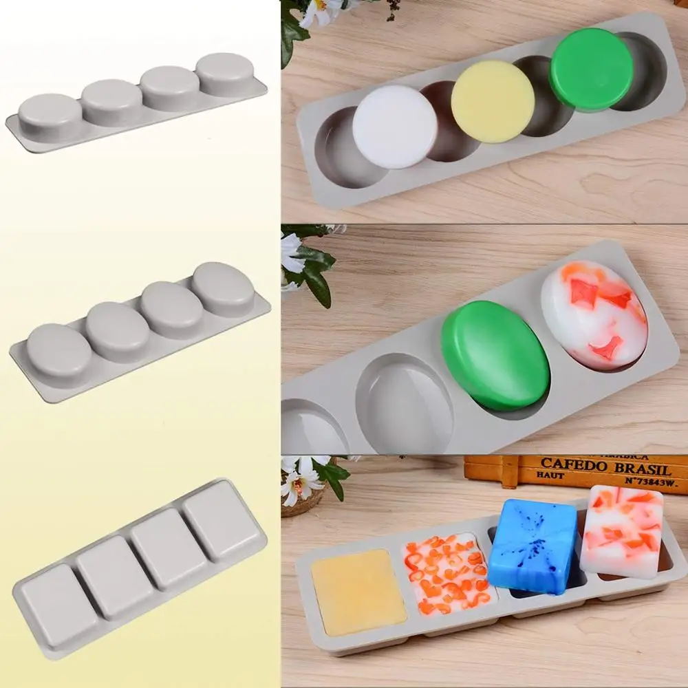 Прямоугольная силиконовая форма для мыла 3D формы DIY ручной работы Свеча торт