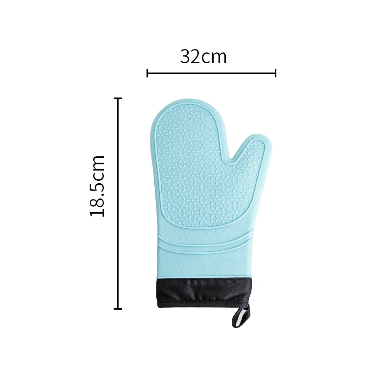 

High Guality Silicone Microwave Glove BBQ Oven Baking Hot Pot Mitts Cooking Heat Resistant Kitchen Baking Cooking Tool