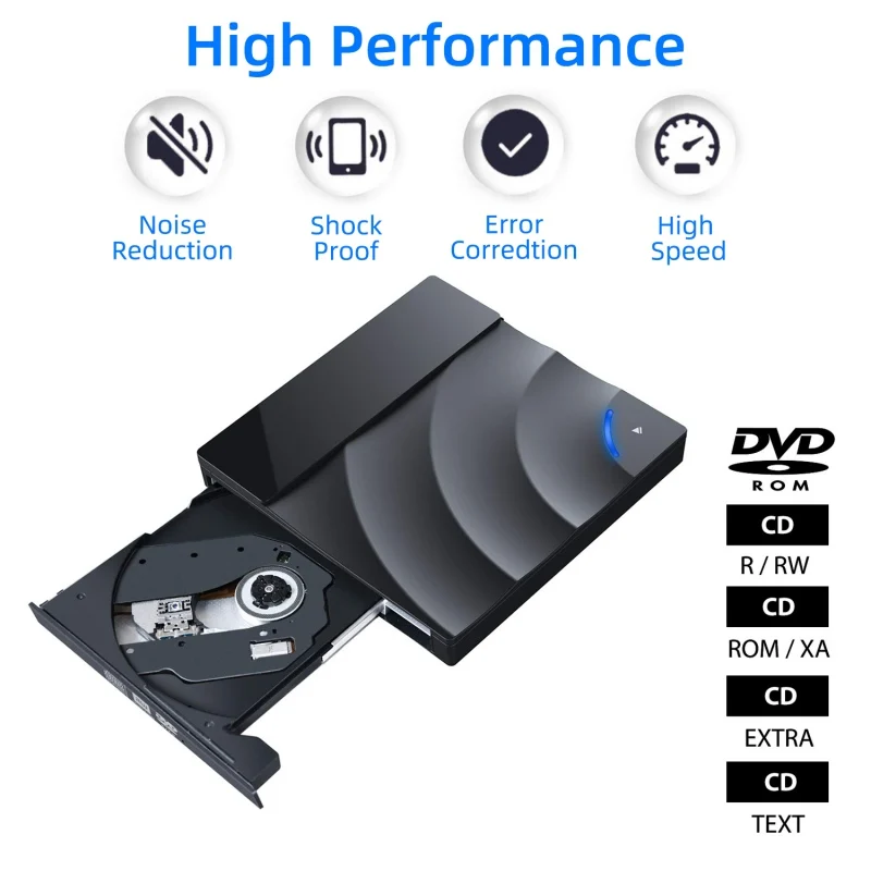 Супертонкий Внешний привод CD/DVD USB 3 0 портативный внешний перезаписывающий